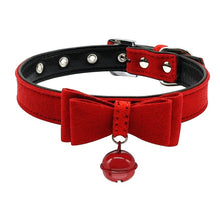 Load image into Gallery viewer, Leather Adjustable Bell Collar Leash