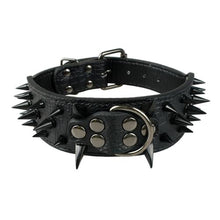 Load image into Gallery viewer, Sharp Spiked Leather Leash