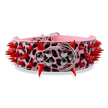 Load image into Gallery viewer, Sharp Spiked Leather Leash