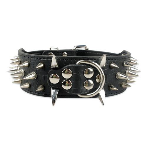 Sharp Spiked Leather Leash