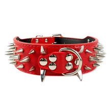 Load image into Gallery viewer, Sharp Spiked Leather Leash