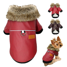 Load image into Gallery viewer, Leather Waterproof Dog Jacket