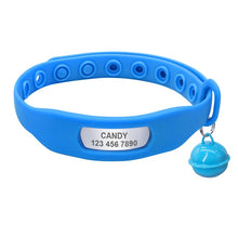 Load image into Gallery viewer, Cat Collar Personalized Silicone Leash