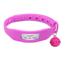 Load image into Gallery viewer, Cat Collar Personalized Silicone Leash