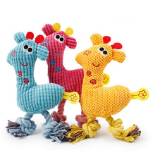 Load image into Gallery viewer, Giraffe Fleece Rope Interative Toy