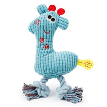 Load image into Gallery viewer, Giraffe Fleece Rope Interative Toy