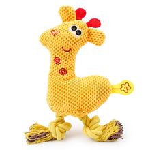 Load image into Gallery viewer, Giraffe Fleece Rope Interative Toy