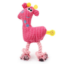 Load image into Gallery viewer, Giraffe Fleece Rope Interative Toy