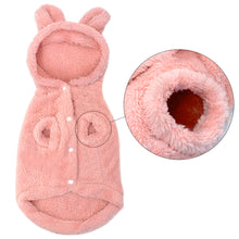 Load image into Gallery viewer, Pink and Grey Warm Cat Clothes