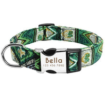 Load image into Gallery viewer, Personalized Nylon Patterned Leash