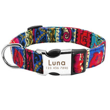 Load image into Gallery viewer, Personalized Nylon Patterned Leash
