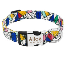 Load image into Gallery viewer, Patterned Nylon Personalized Leash